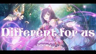 Nightcore - Different for us (Lyrics) - Alle Farben Ft. Jordan Powers