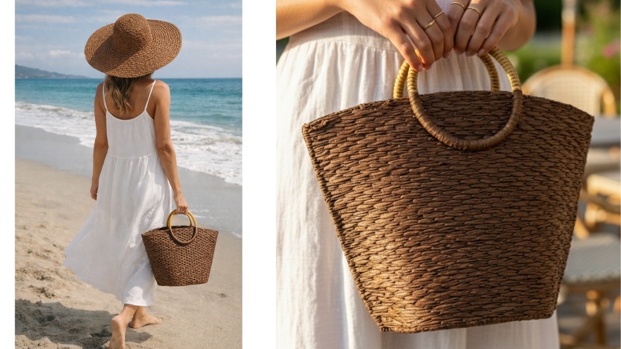 Сумка из рафии на канве. Подробный мастер-класс. Тренд 2026