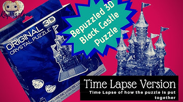 Bepuzzled 3D Crystal Puzzle- The Black Castle- Time Lapse