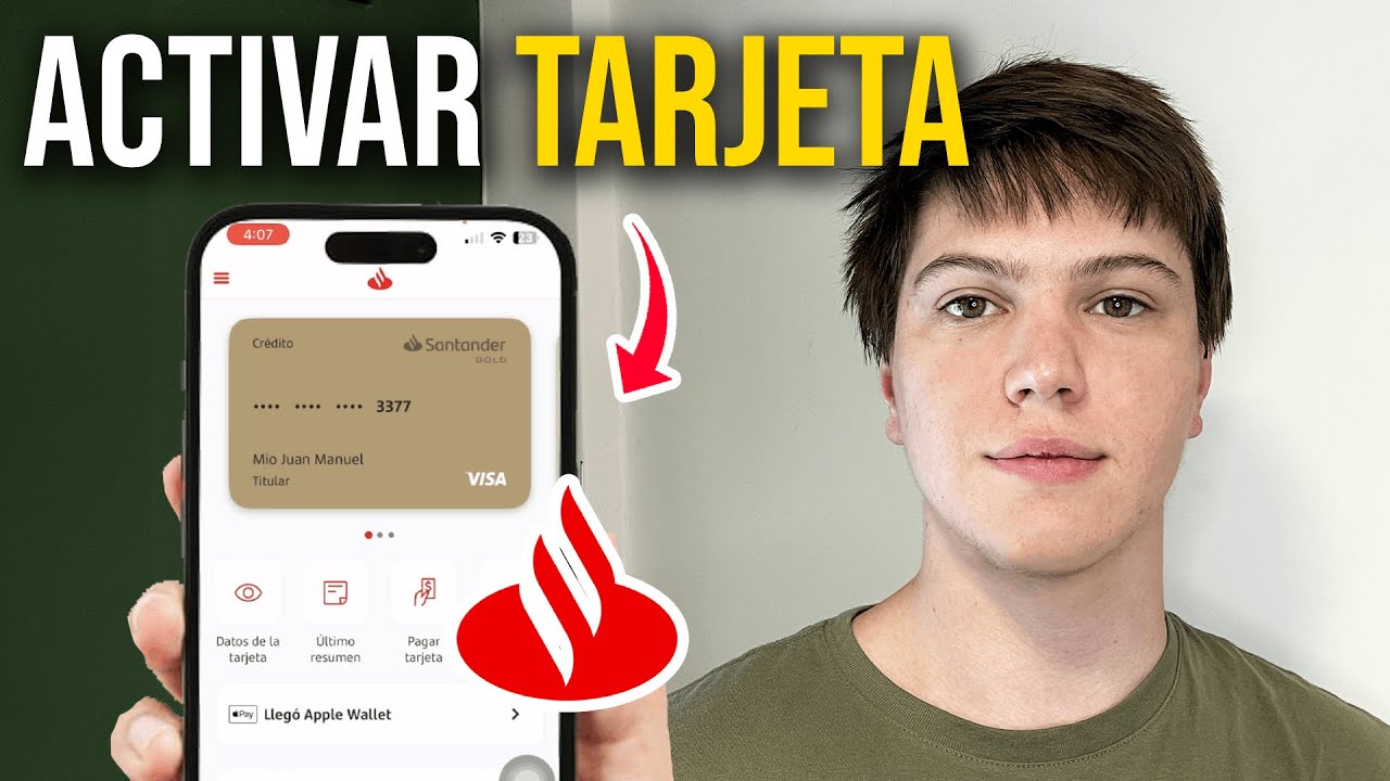 Como ACTIVAR TARJETA Santander - Paso a Paso ✅