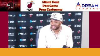 Miami Heat PF PJ Tucker Meets with Media after 111-105 win over Jazz 11 13 20211
