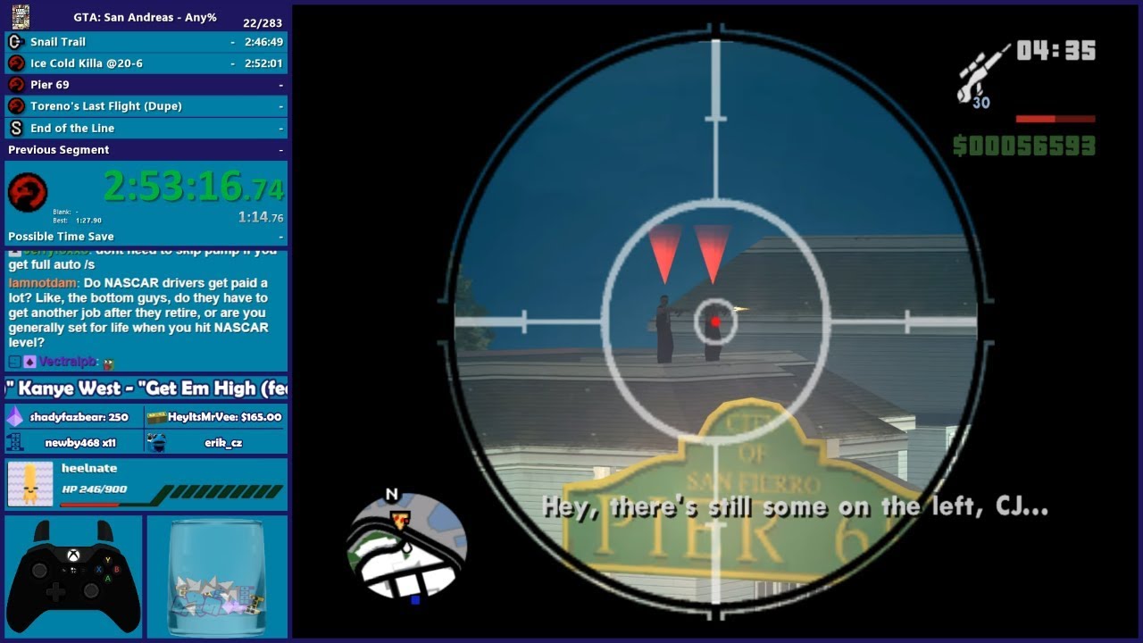 GTA San Andreas Any% Speedrun - Hugo_One Twitch Stream - 5/31/2019 ...