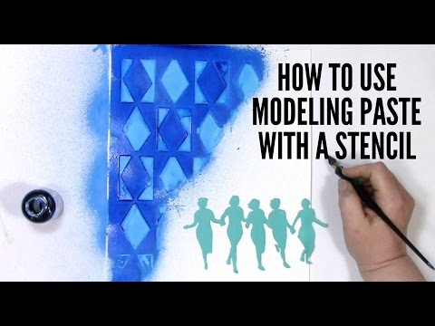 How to Use Modeling Paste on Acrylic Paints 