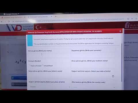 Турция. Налоговый номер иностранцам. Vergi numarası.