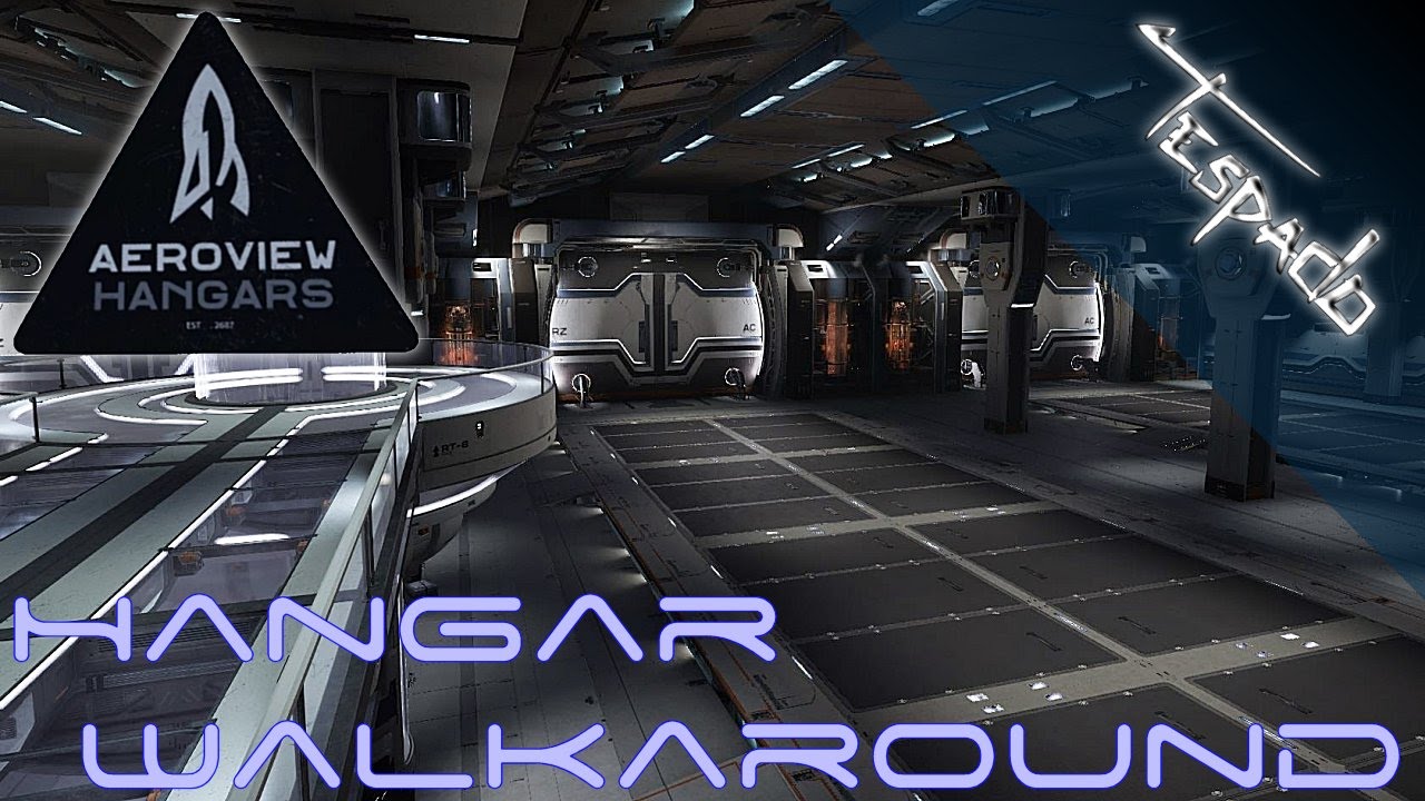 Star Citizen - AC 1.0.1 - Aeroview Hangar Walkaround - YouTube