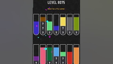 Water sort puzzle level 8075
