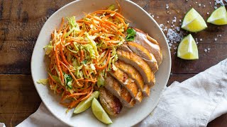 Carrot Cabbage Salad | with cilantro lime mayonnaise