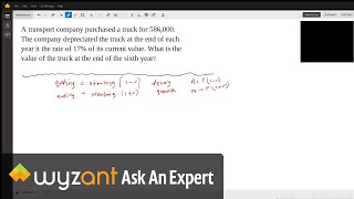 A word problem involving exponential decay