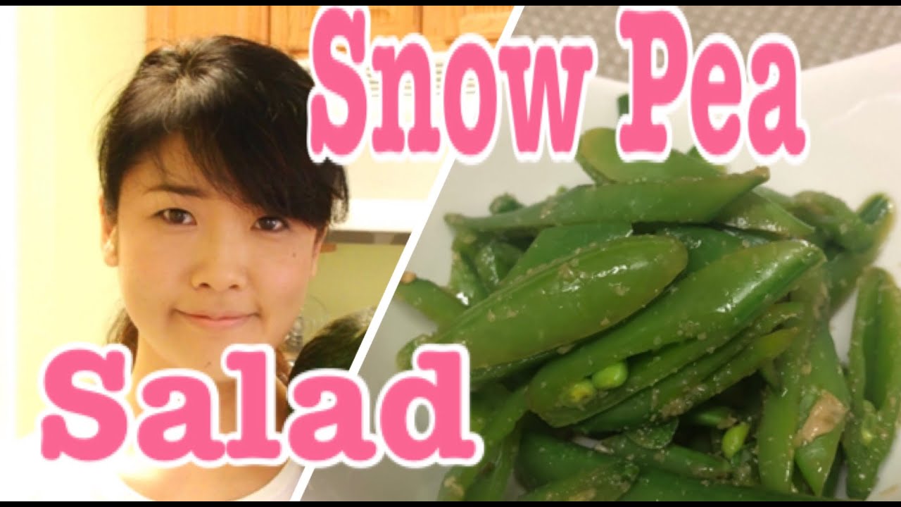 How to Cook Snap Sugar Peas Japanese Salad Vegan | Japanese Cooking Lovers by Yuri