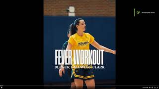 Caitlin Clark First Indiana Fever Workout. It should have been a live stream