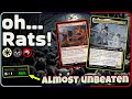   rat gnome token drain and pain aggro  almost unbeaten in mythic  otj mtg standard arena