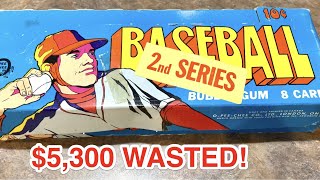 😡MY $5,300 MISTAKE!  OPENING A BOX OF 1972 BASEBALL CARDS FROM OPC!