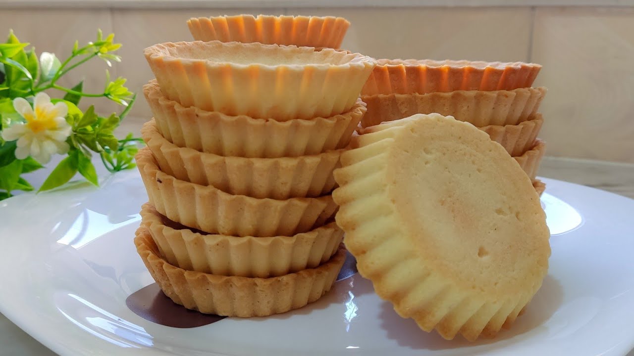 بحبة بيض حضري أكثر من 20 حبة تارتولات مقرمشة محمرة و تبقى محافظة على شكلها😍 les fonds de tartes