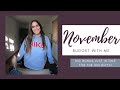 Budget with me | November REAL Income | Personal Finance