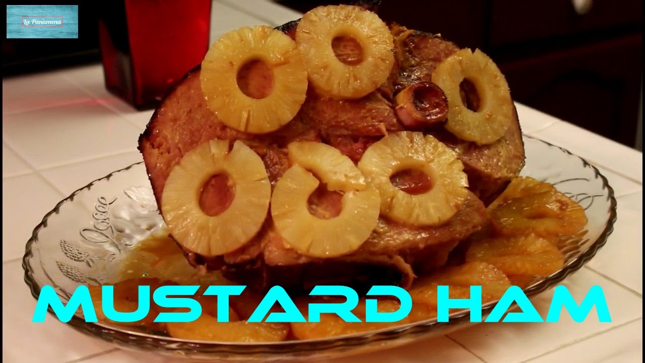 TOO EASY!!!...MUSTARD HAM in DR. PEPPER...MUY FACIL!!!...HAMON de