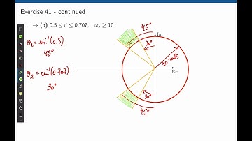 L9E41 Control Systems, Lecture 9, Exercise 41: Dominant poles and zeros.