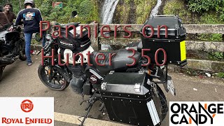 Royal Enfield Hunter 350 Panniers installation || India's first hunter with panniers