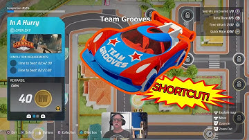 11 In A Hurry "Open Day" Time Attack SHORTCUT College Campus Time Attack track Hot Wheels Unleashed