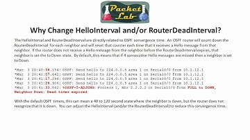 OSPF Timers - Hello and Dead Intervals - Part 2