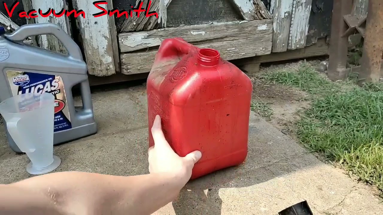 How to mix two stroke gas for Yamaha blaster 200 - YouTube