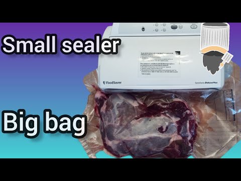 How to use large bags in a small vacuum sealer 