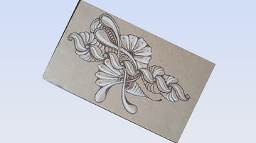 Zentangle step by step #zentangle #zenart 