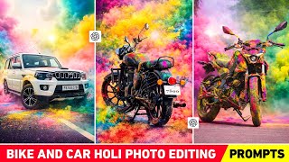 Instagram trending bike and car holi photo editing | Holi bike photo editing | Holi photo editing screenshot 4