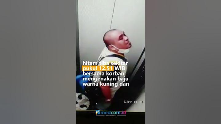 Terekam CCTV, Detik detik Pelaku dan Korban Pembunuhan yang Terbungkus Plastik Memasuki Apartemen