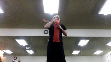 Poi: Trick of the Week #10 - Horizontal Toss Flick Back with a Hand Switch BTB Catch