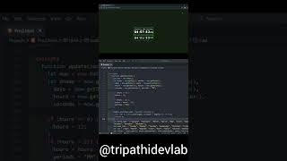⌚ANIMATED DIGITAL ANALOG WATCH #tripathidevlab #javascript #analogclock #viral #watch #cssanimation