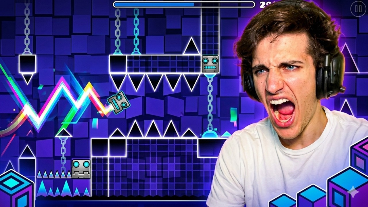 NO VUELVO A JUGAR ESTE JUEGO!! (Geometry Dash)