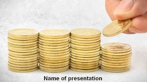 Money Saving PowerPoint Template by PoweredTemplate.com