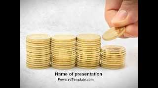 Money Saving PowerPoint Template by PoweredTemplate.com