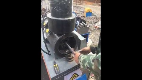 High quality and more efficient automatic Steel bar rib peeling thread rolling machine