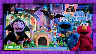 Elmo Makes a Bat House with Cookie Monster and The Count! 🦇 | Sesame Street & LEGO Little Ones