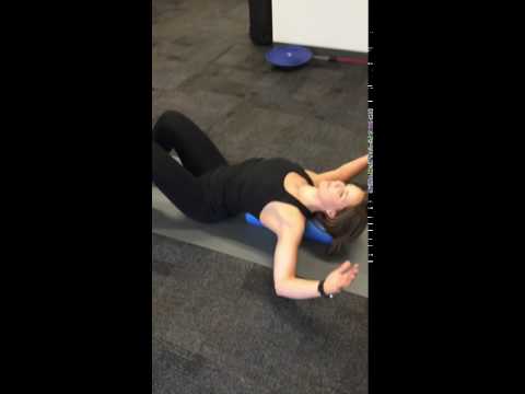 Thoracic Spine Extension and Pec Stretch on a Foam Roller