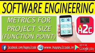 SOFTWARE ENGINEERING TUTORIAL #9 : FUNCTION POINT METRICS FOR PROJECT SIZE ESTIMATION