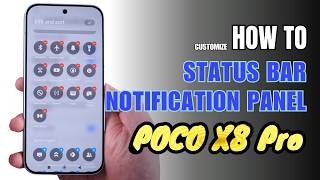 How to Edit Control Center | Status bar Xiaomi Poco X8 Pro