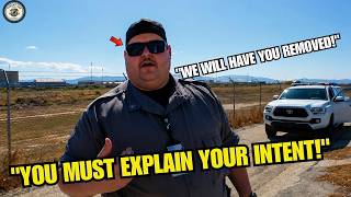 Guards THREATEN Arrest Over Public Sidewalk Deputy EDUCATES Them 1st amendment audit