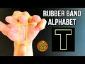 How to create rubber band alphabet t with 1 rubberband tutorial l 