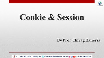DWPD Lecture 13 Unit 4 Session  & Cookie By Prof. Chirag Kaneria
