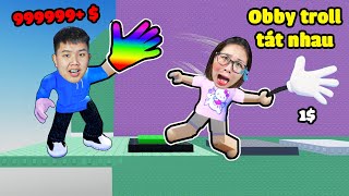 Thi OBBY trolls slap each other in Slap Tower 🖐️ bqThanh Buys Rainbow Hand Slaps Slaps Broken Mouth screenshot 5