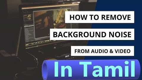 how to reduce audio background noise in tamil | edit audio on olive video editor | audio editing ET