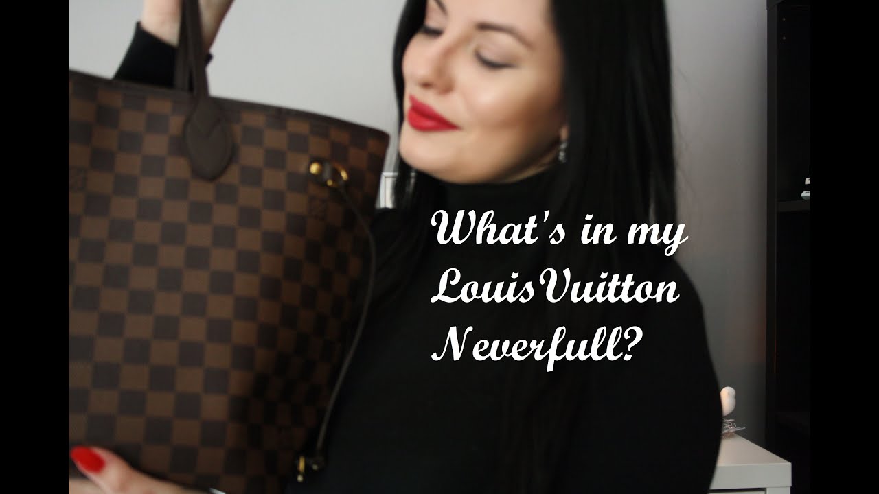 WHAT'S IN MY BAG FT MY NEW LOUIS VUITTON NEVERFULL PM 