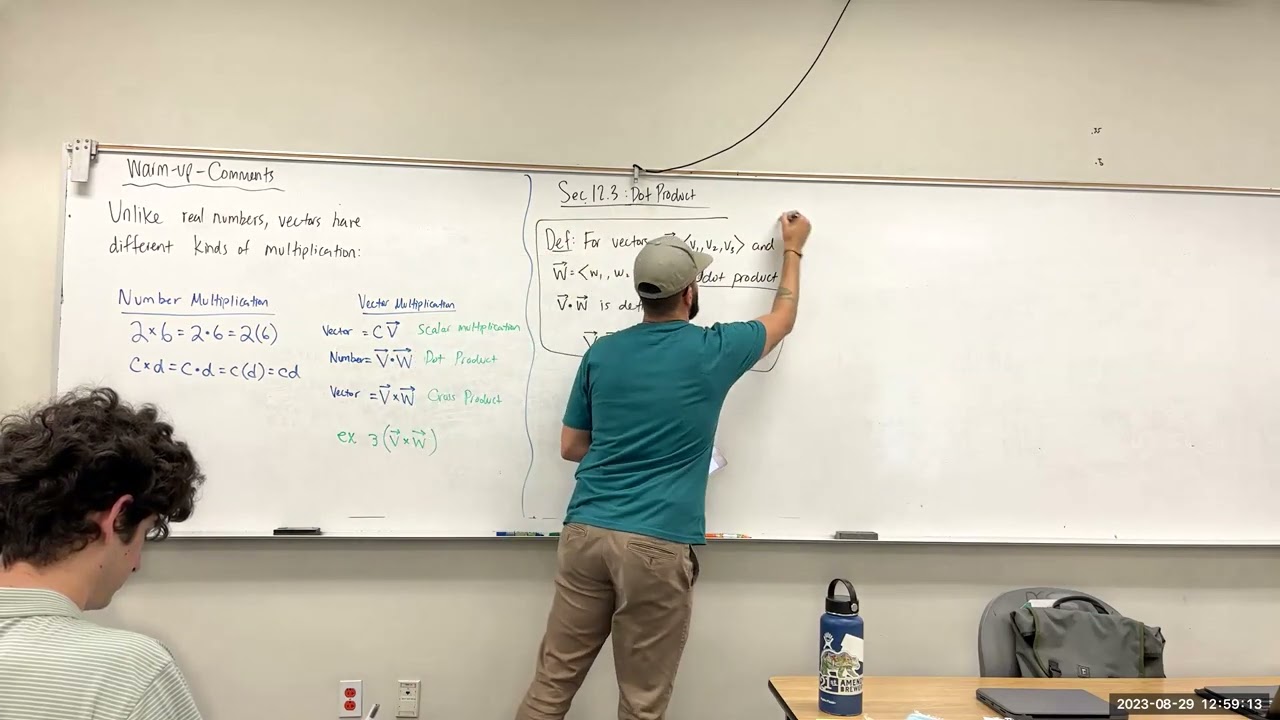 Sec 12.3: The Dot Product