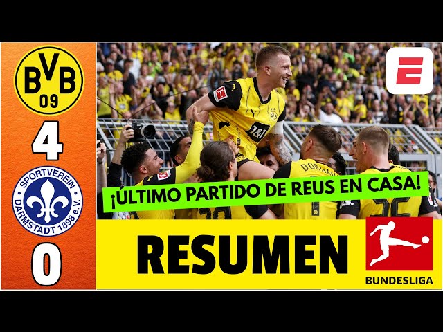 DORTMUND GOLEÓ 4-0 a Darmstadt antes del REAL MADRID en final de CHAMPIONS. GOL de REUS | Bundesliga