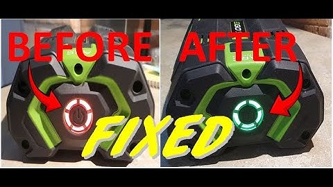 FIXED a dead EGO Battery 5.0ah & The Red Circle of Death