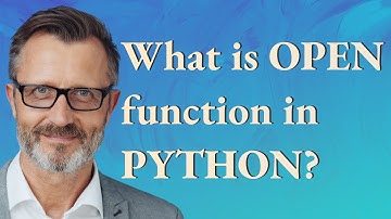 What is Open function in Python?