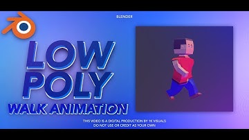 LOW POLY WALK ANIMATION in BLENDER!
