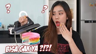 BIKIN RAINBOW CREPES PAKE SETRIKAAN?!?!?!